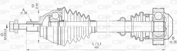 DRS640800 Open Parts