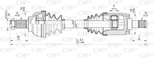 DRS634200 Open Parts