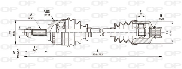 DRS610100 Open Parts