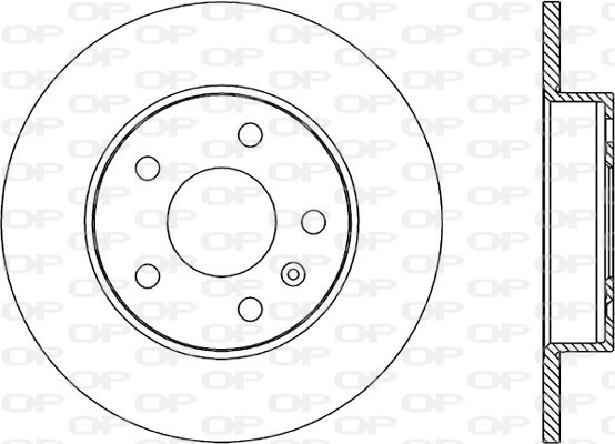 Disco de freno trasero Opel Zafira A05