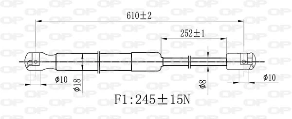 Amortiguador de maletero Opel Corsa E hatchback (X15) (2014 - 2026) precio, desde 64,22 USD