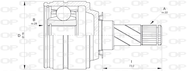 CVJ542420 Open Parts