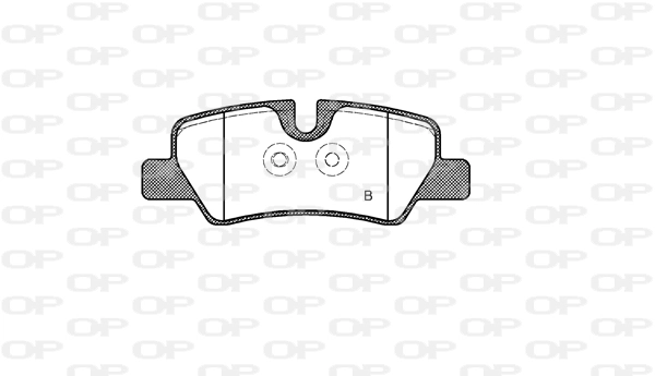BPA160000 Open Parts Pastillas freno traseras