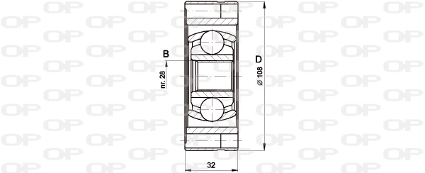 CVJ542220 Open Parts