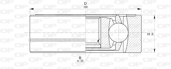 CVJ579620 Open Parts