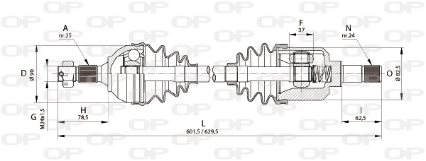 DRS616500 Open Parts