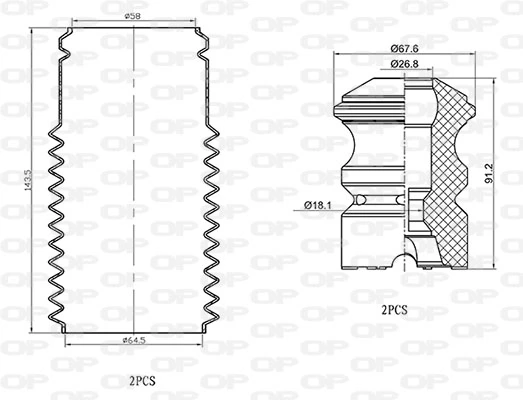 DCK500504 Open Parts