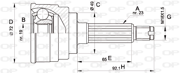 CVJ511210 Open Parts