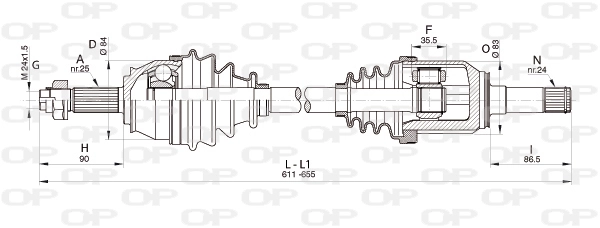DRS634000 Open Parts
