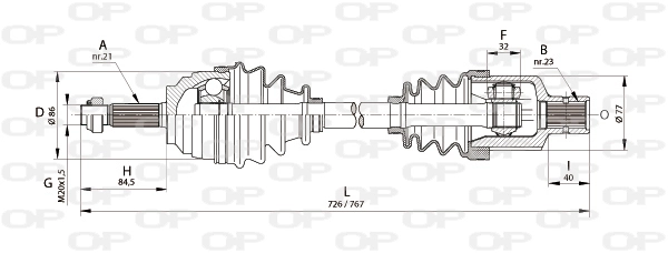 DRS613400 Open Parts