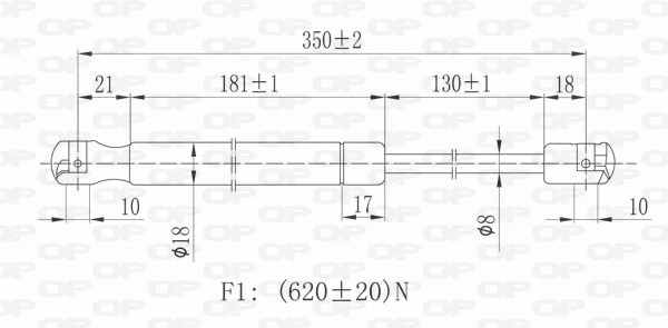 Amortiguador maletero para Alfa Romeo 156 932