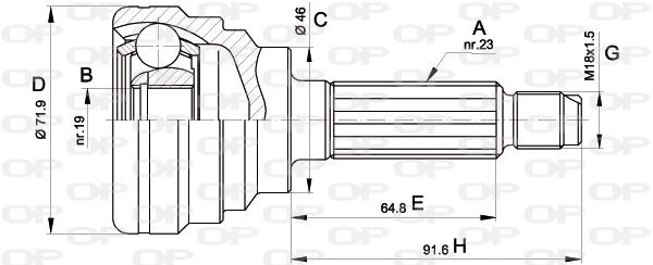 CVJ549010 Open Parts