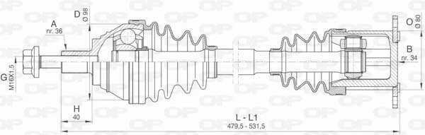 DRS641500 Open Parts