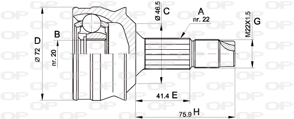 CVJ506410 Open Parts