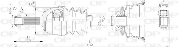 DRS613500 Open Parts