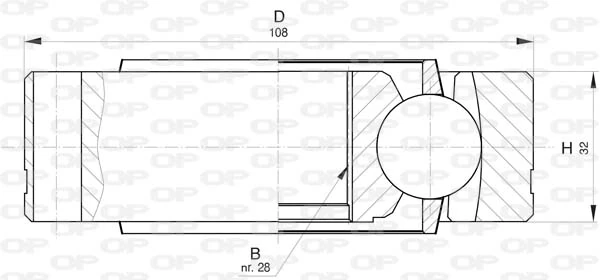 CVJ581920 Open Parts