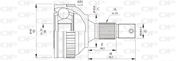 CVJ517510 Open Parts