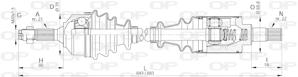 DRS616000 Open Parts