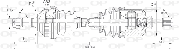 DRS623500 Open Parts