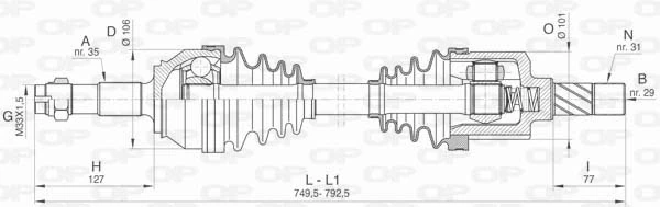 DRS643300 Open Parts