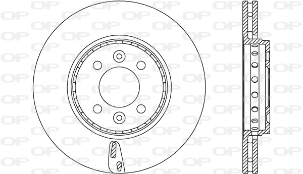 Disco de freno delantero para Renault Megane II (LM0, LM1)