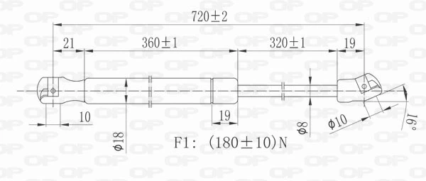 Comprar Amortiguador de capó A6  4F2