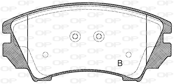 BPA137512 Open Parts Pastillas delanteras