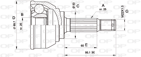 CVJ506110 Open Parts