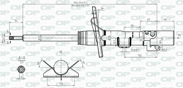 7219G Magneti Marelli Amortiguador frontal