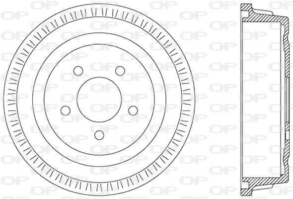 Tambor de freno trasero Chrysler Voyager II ()
