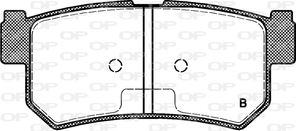 BPA074662 Open Parts Pastillas freno traseras
