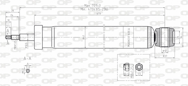 Amortiguadores posteriores Mazda 3  (2009-2013)