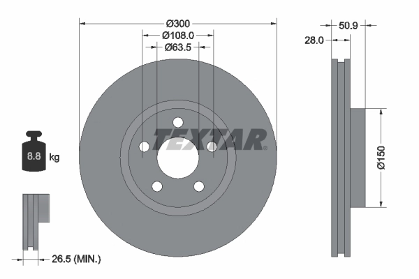 Disco de freno para Ford S-Max CDR