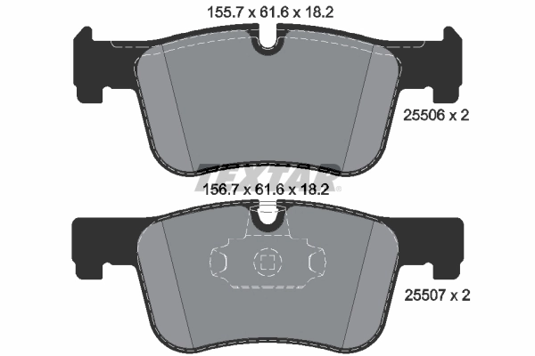 Pastilla de freno Textar 2550601