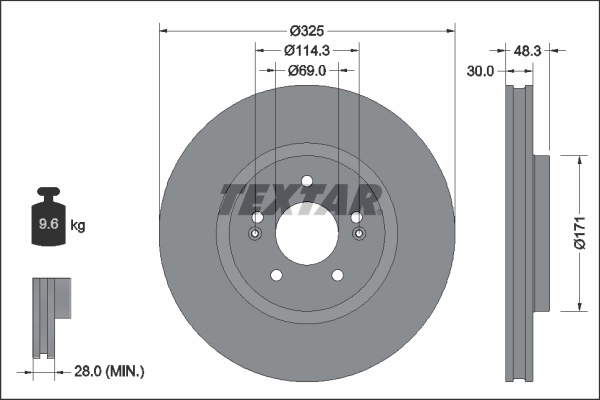 Disco de freno Hyundai Tucson IV (NX4E)