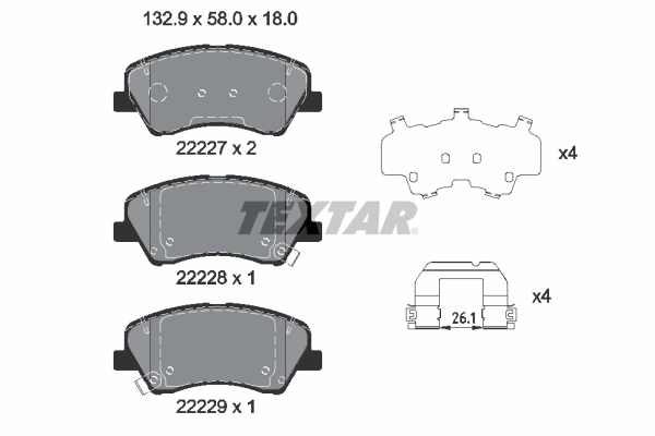 Pastillas de freno para Hyundai Accent RB