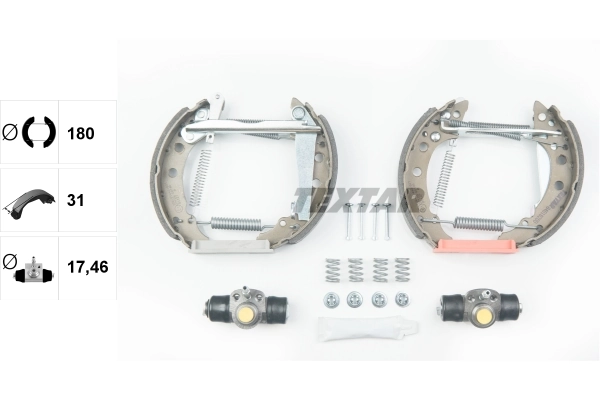 Kit de zapatas de frenos de tambor, con cilindros, completo Jetta I sedán (1979-1984) original desde 63,84 €