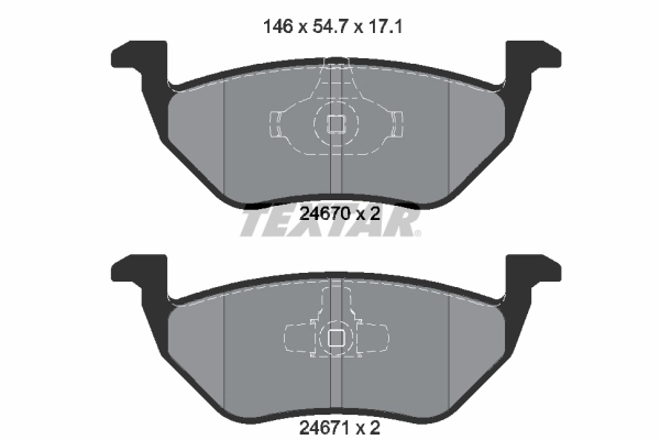 Pastillas freno traseras Ford Escape  (2001-2007)