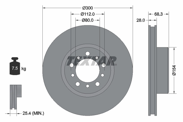 Disco de freno Mercedes S  (W126)