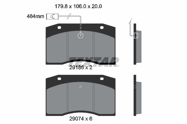 Pastillas de freno delanteras Iveco 42536301