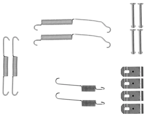 Juego de montaje, zapatas de freno traseras Mazda 2  (2007-2014)
