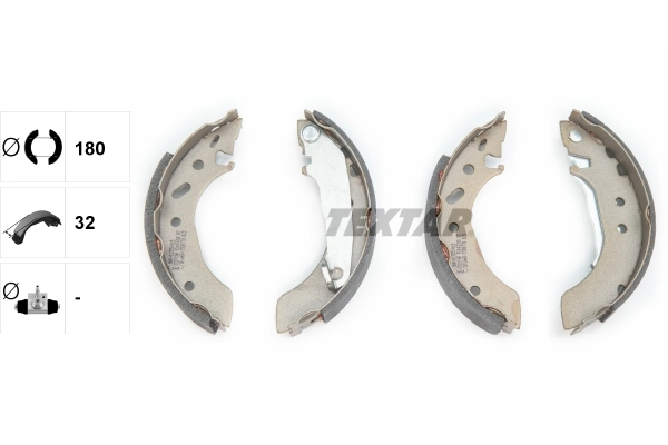 Zapatas de freno traseras Ford Escort IV (1986-1990)