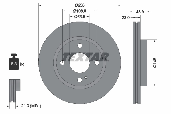 Comprar Disco de freno delantero Ford Ka  UK, FK a bajo precio
