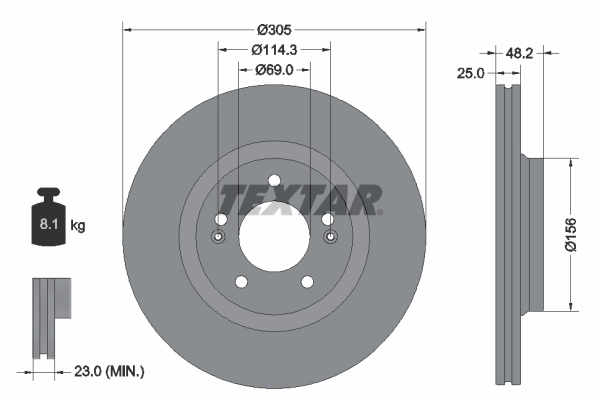 Comprar Disco de freno delantero Hyundai Sonata VIII DN8 a bajo precio