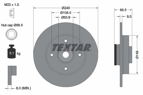 92133303 Textar
