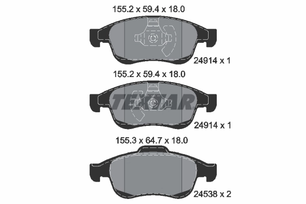 Pastillas de freno Renault CAPTUR II (HF)
