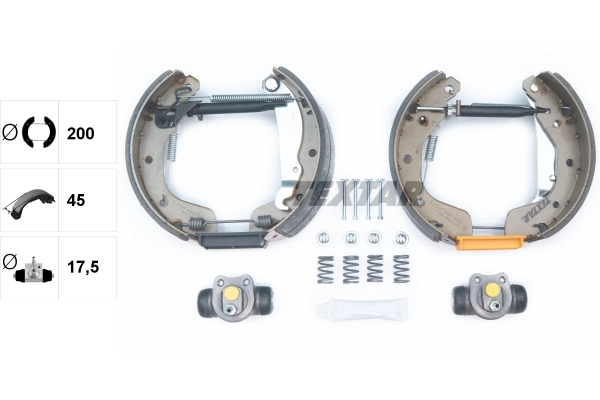 Kit de zapatas de frenos de tambor, con cilindros, completo Nubira I hatchback (1997-2001) original desde 101,32 €