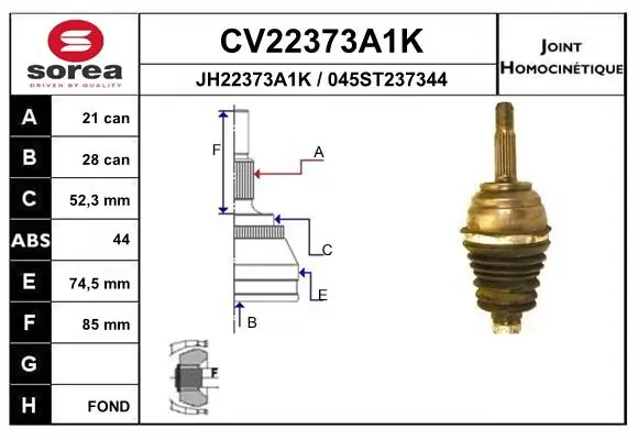 Comprar Junta homocinética exterior delantera Twingo I C06