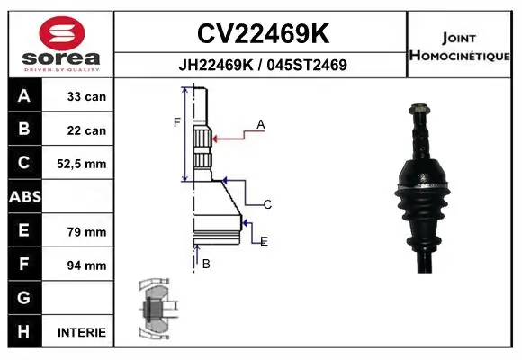 Comprar 1603273 General Motors Junta homocinetica