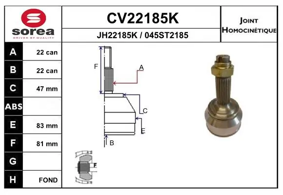 Comprar Junta homocinetica Skoda Felicia I 791, 6U1
